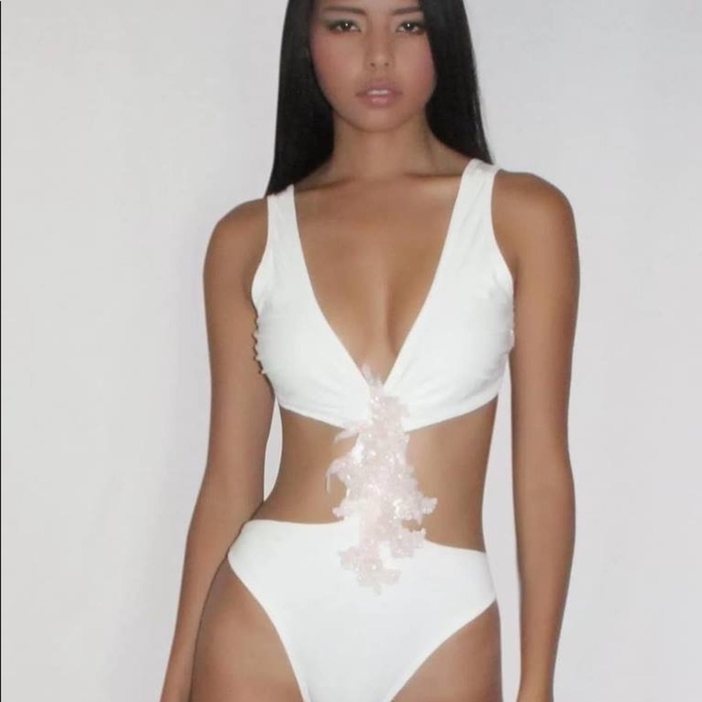 White bathing suit